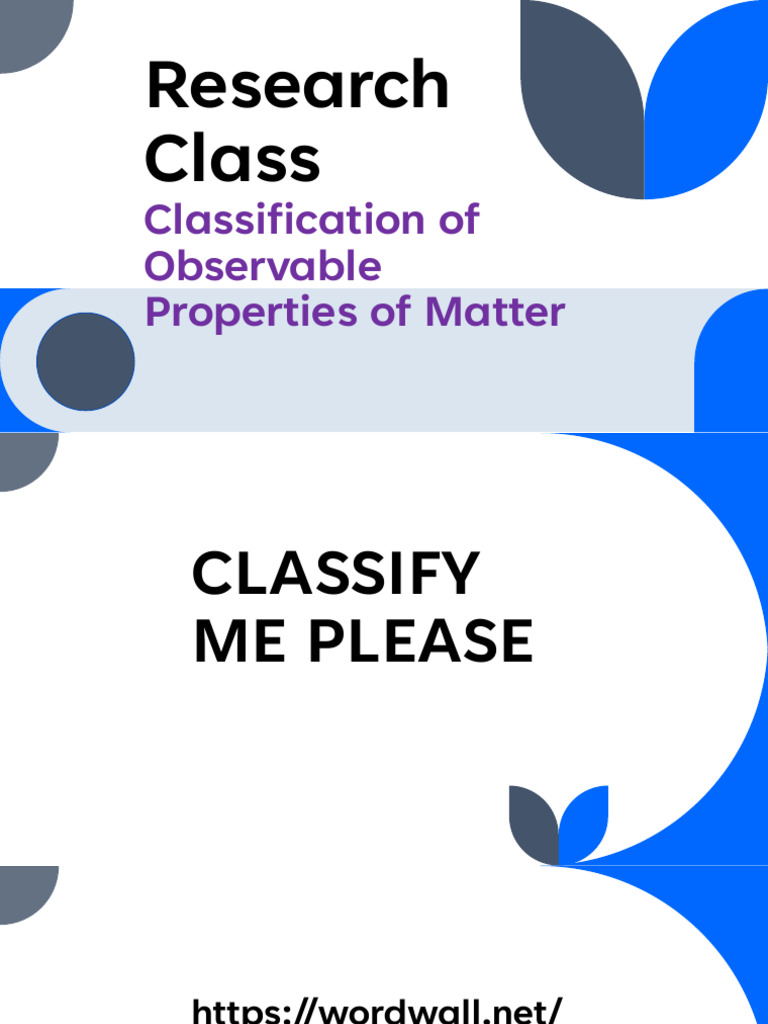 Classifying Physical Properties of Matter | PDF