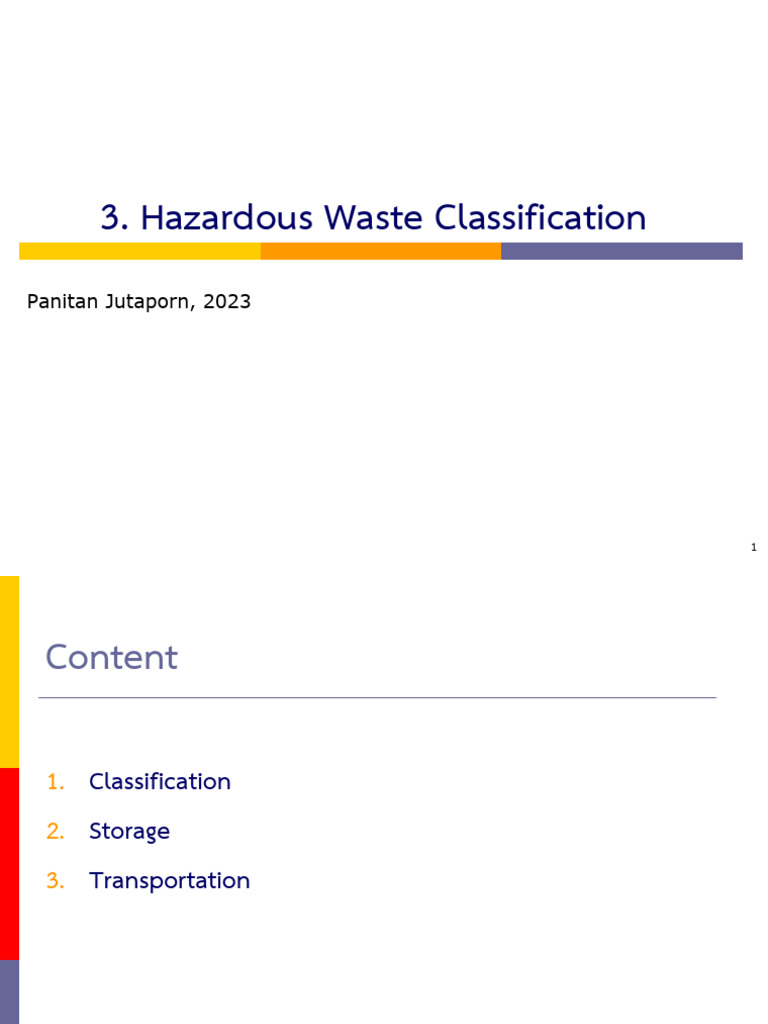 Handout 03 HZW Classification | PDF