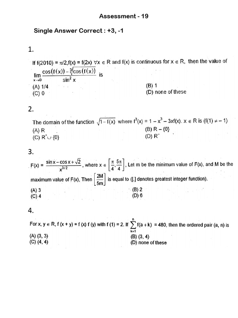 Assessment Scoring and Answer Key | PDF