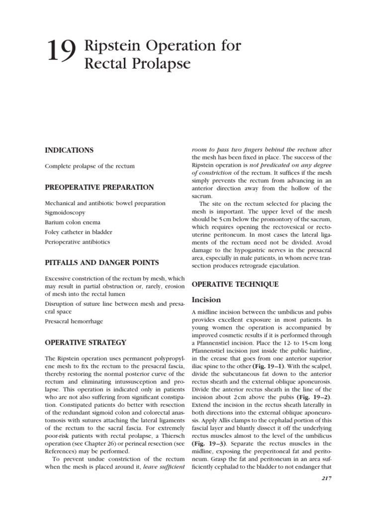 Ripstein Retropexy | PDF | Digestive System | Gastroenterology