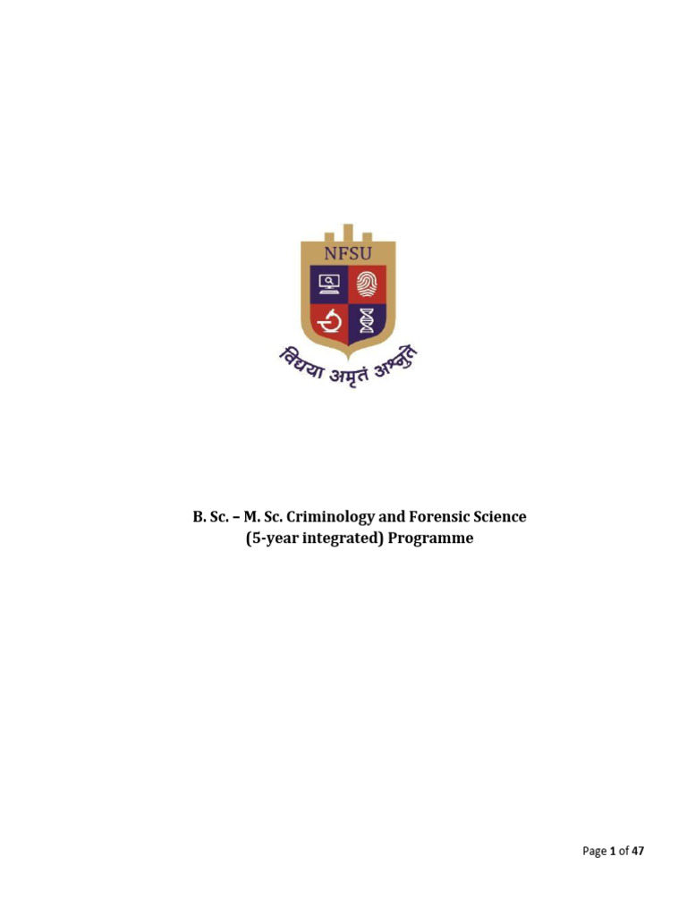 Criminology and Forensic Science Curriculum | PDF | Molecular Orbital ...