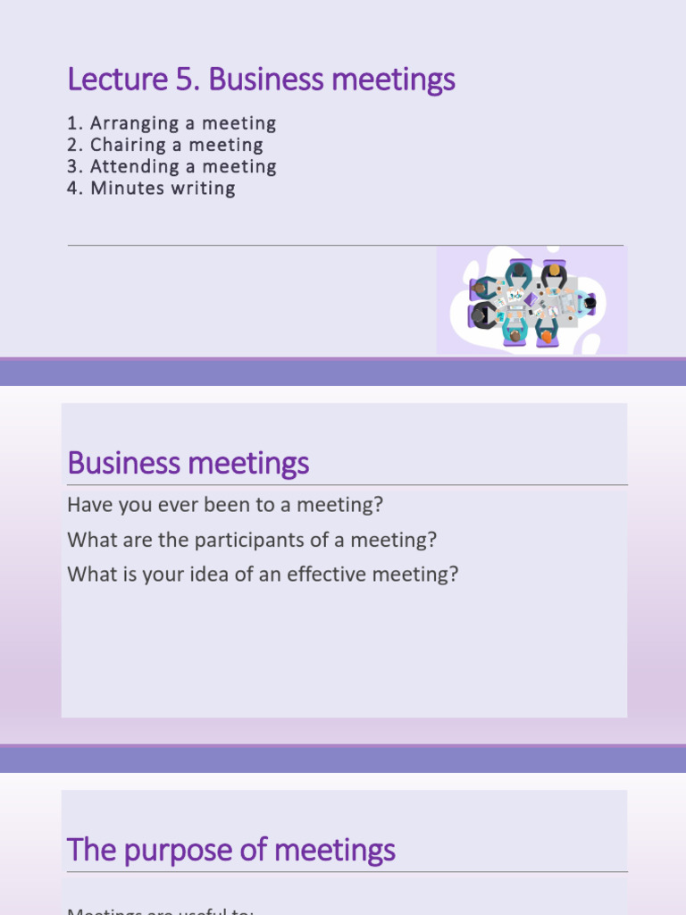 Effective Business Meeting Strategies | PDF | Communication