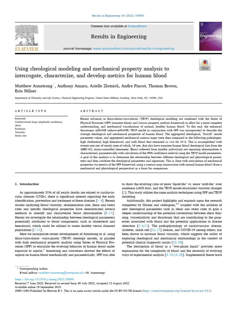 Using Rheological Modeling and Mechanical Property Analysis To ...