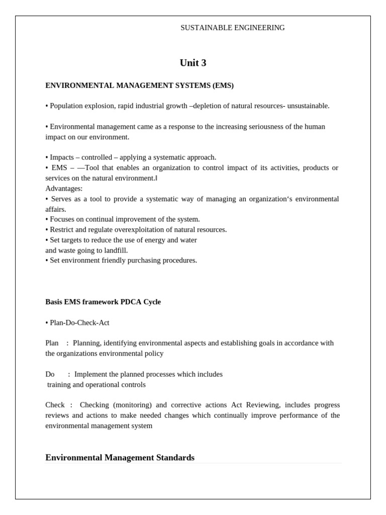 Environmental Management Systems Overview | PDF | Biofuel | Life Cycle ...