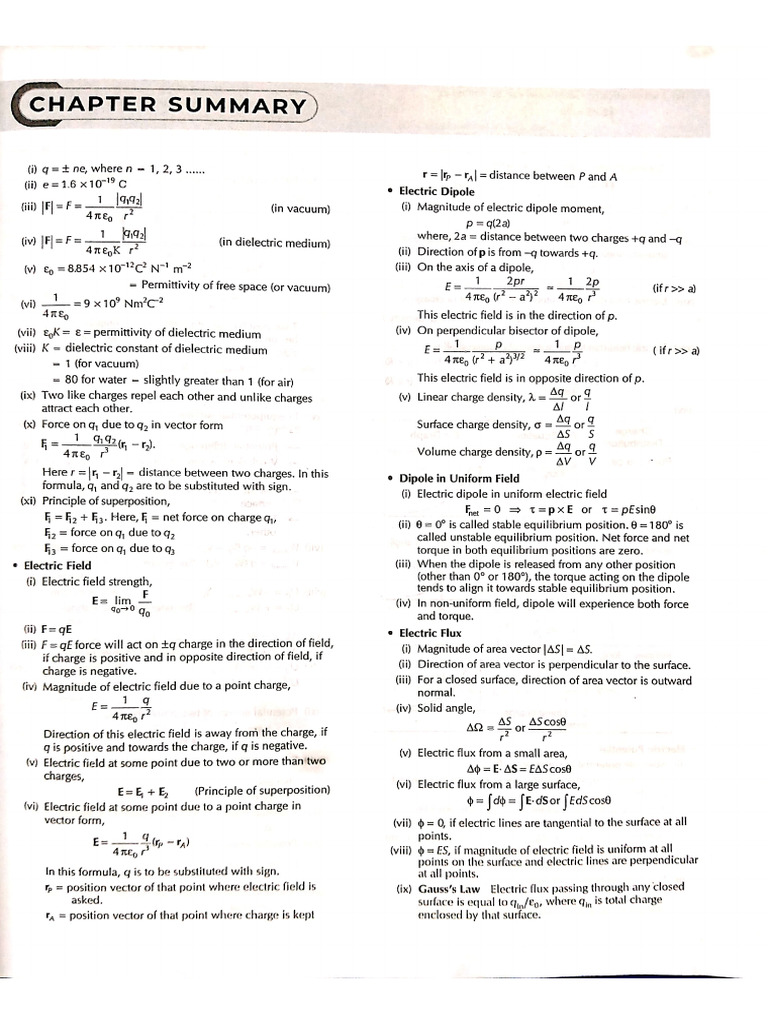 All Chapter Summary | PDF
