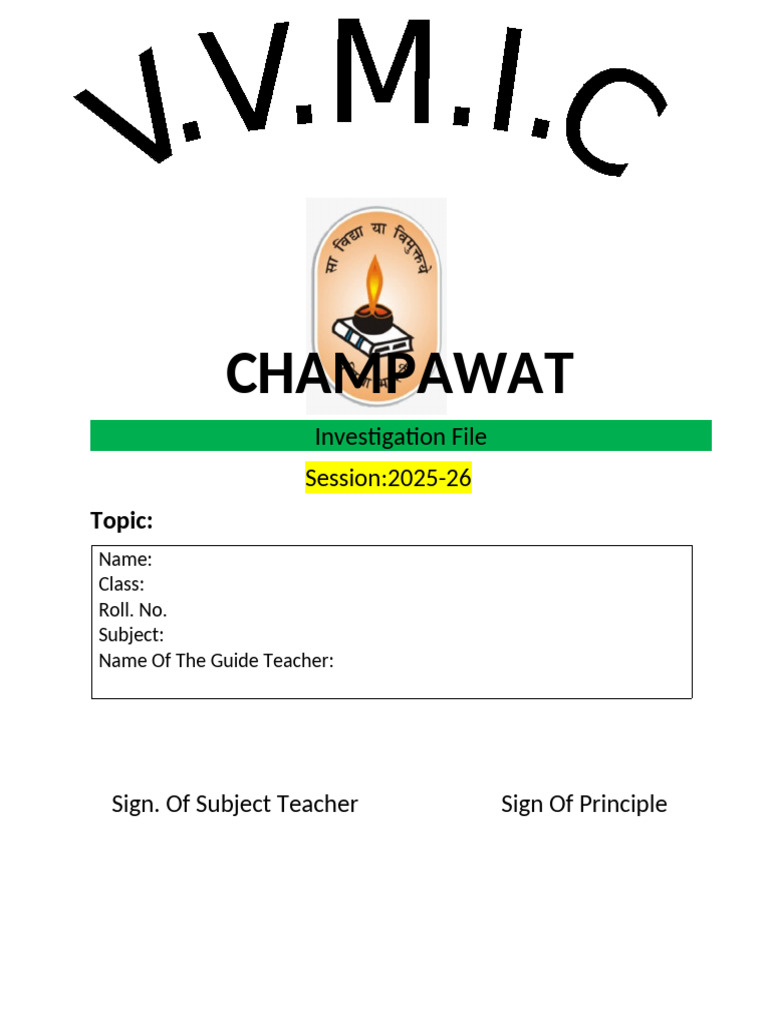 VVMIC Front Page | PDF