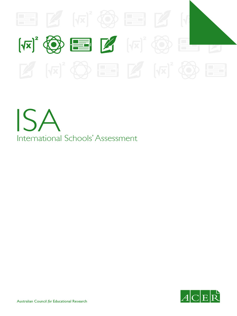ISA Assessment Alignment with IB Curriculum | PDF | Mathematics | Knowledge