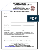 2012 OPHSA Membership Application