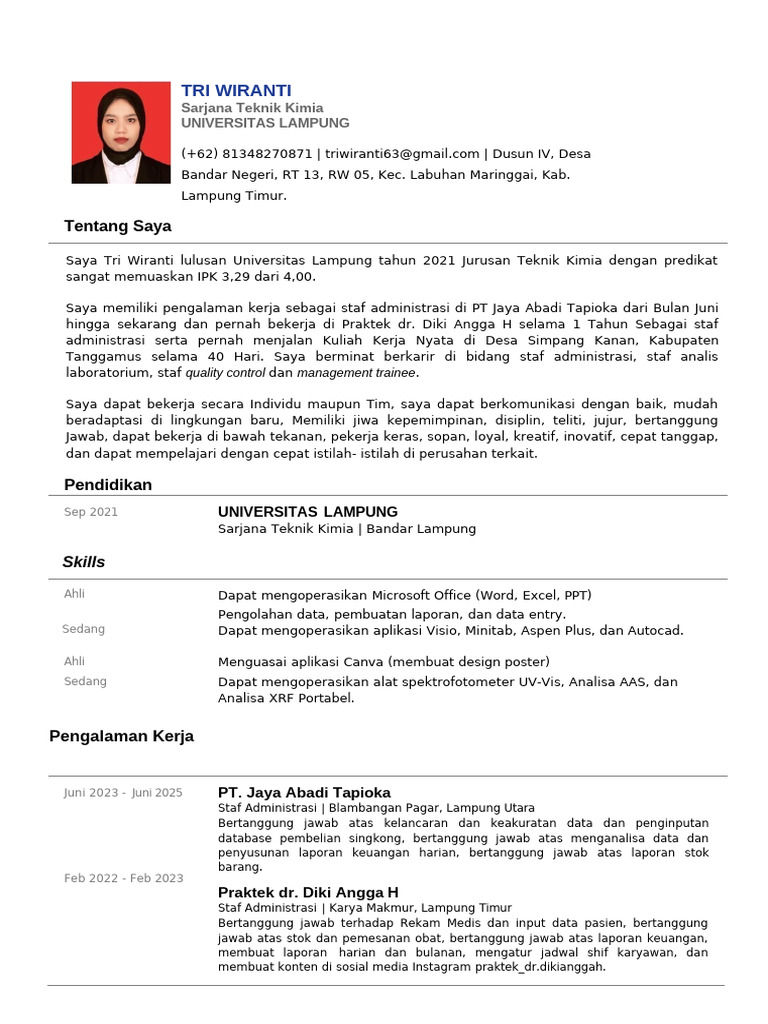 CV Ran | PDF