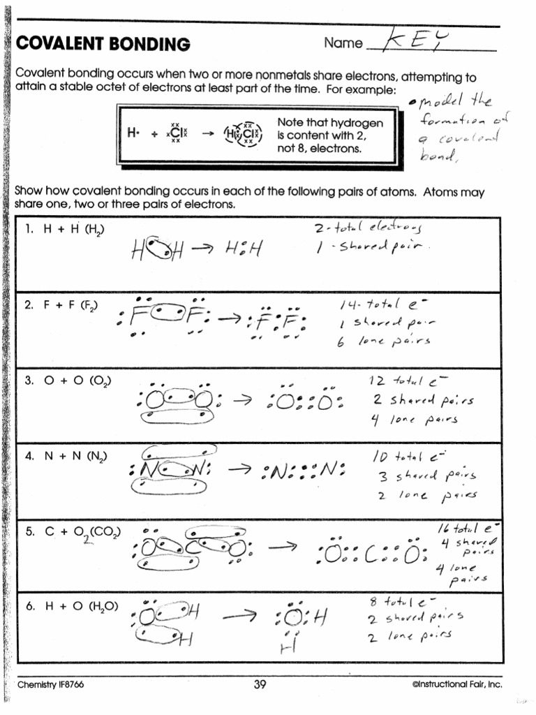 Key Covalant+Bonding | PDF | Chemical Bond | Covalent Bond