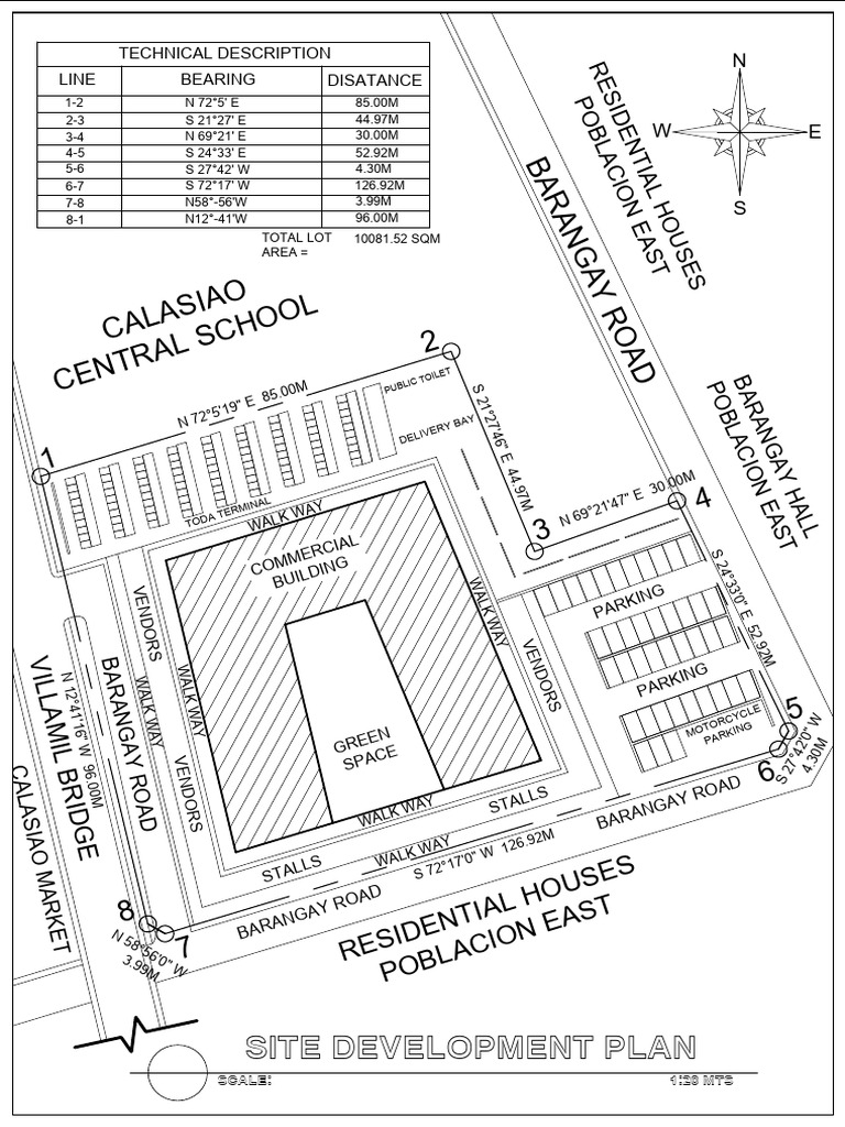 Site Development Plan for Calasiao Market | PDF