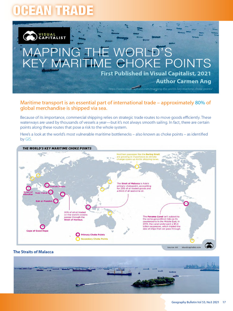 Key Maritime Choke Points Explained | PDF | Strait Of Malacca | Panama ...