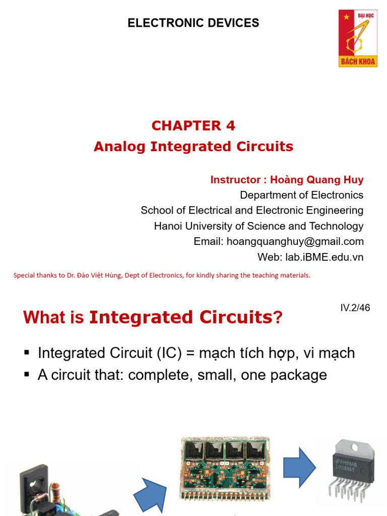 Understanding Analog Integrated Circuits | PDF | Operational Amplifier ...