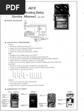 Ibanez AD9 Service Manual | PDF