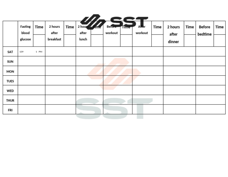 SST Table | PDF