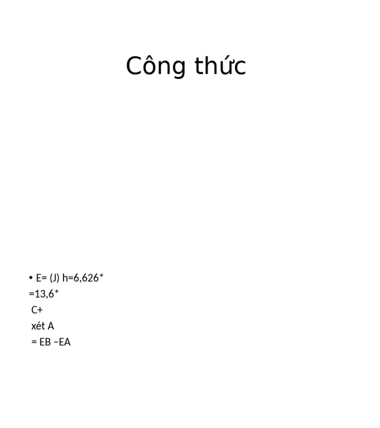 Công TH C | PDF