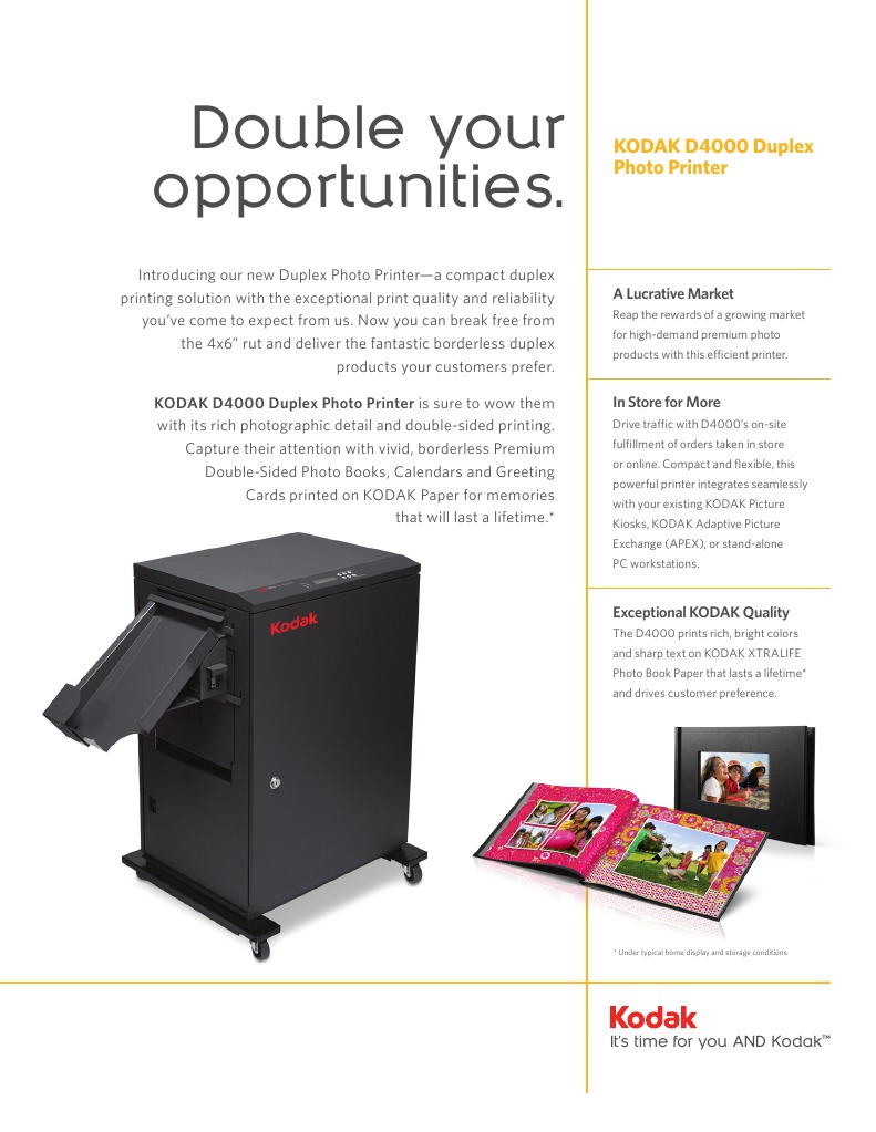 kodak d4000 duplex photo printer
