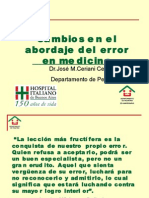 Cambios en El Error en Medicina