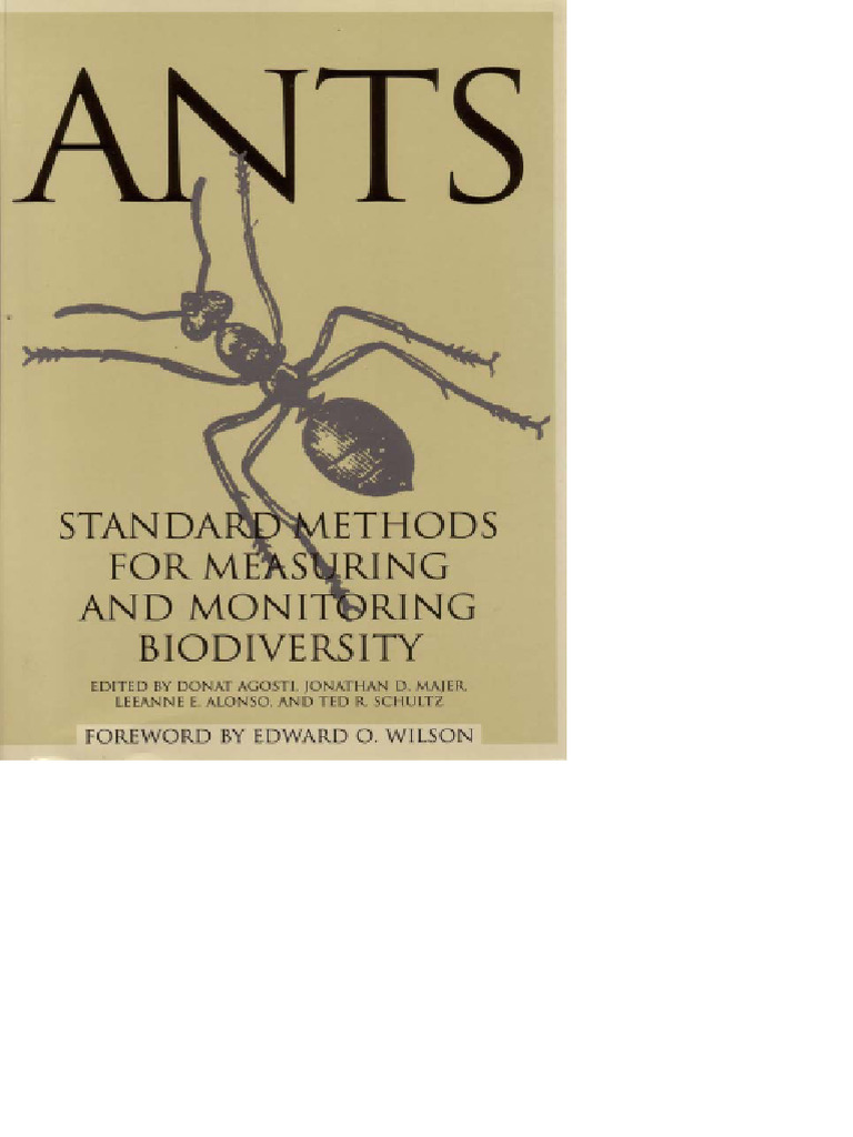 Ants - Standard Methods For Measuring and Monitoring Biodiversity ...