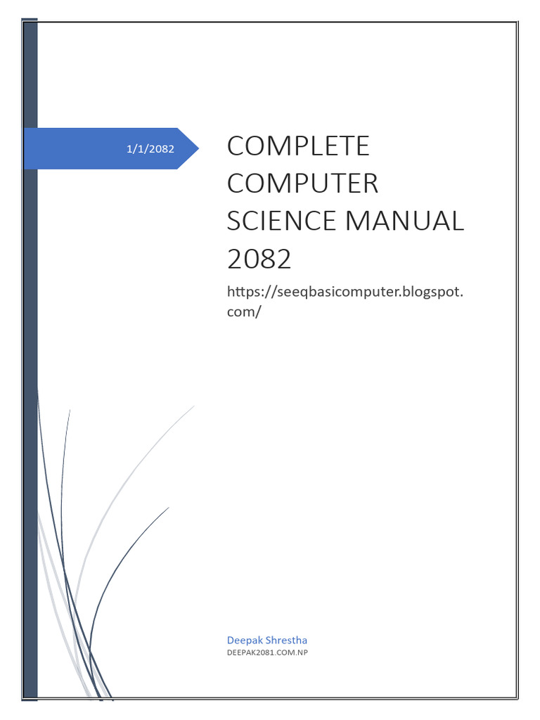 Complete Computer Science Manual 2082 | PDF | Computer Network ...