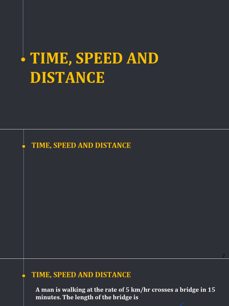 Time, Speed, and Distance Problems | PDF | Speed | Metre