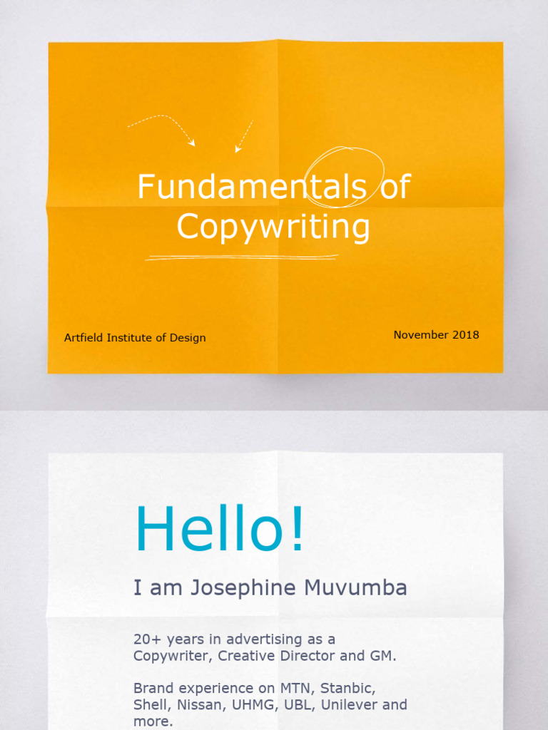 Copywriting Fundamentals Guide | PDF | Copywriting | Advertising