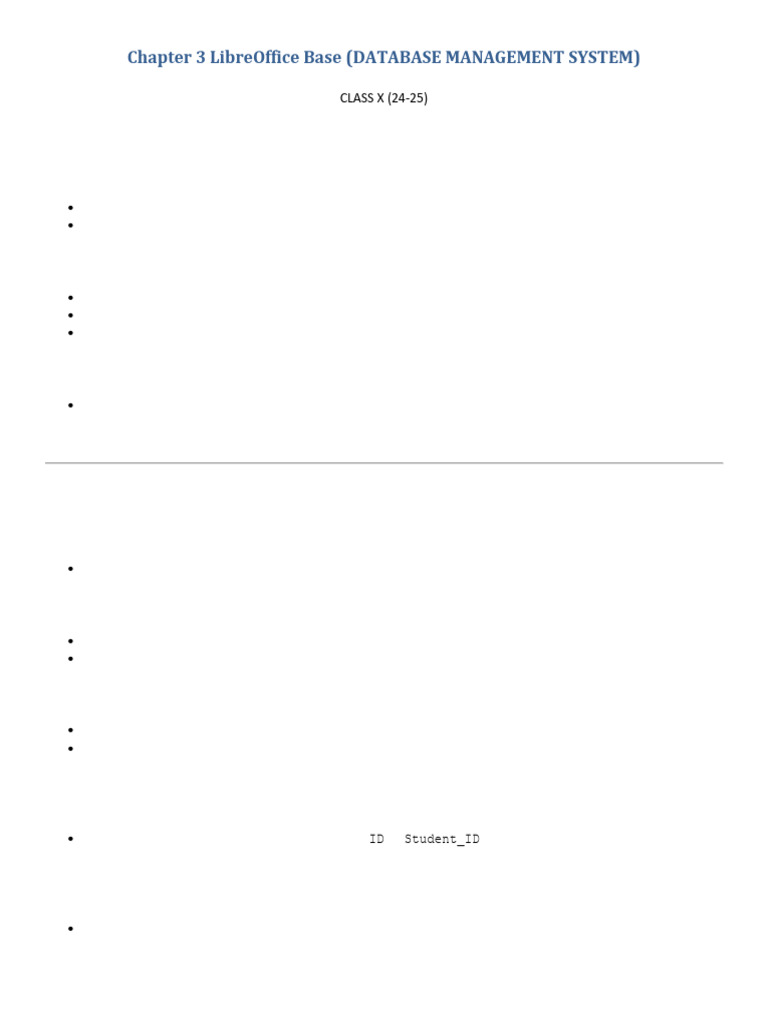 WHAT IS LIBREOFFICE BASE CLASS 10 intelligence overview