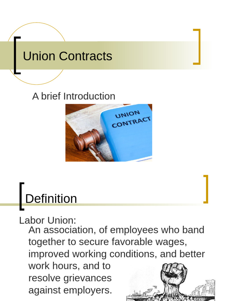 Understanding Union Contracts Explained | PDF