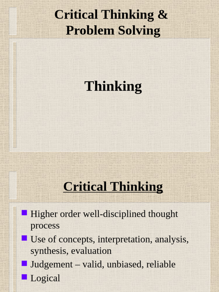 Critical Thinking and Creative Thinking | PDF | Critical Thinking | Thought