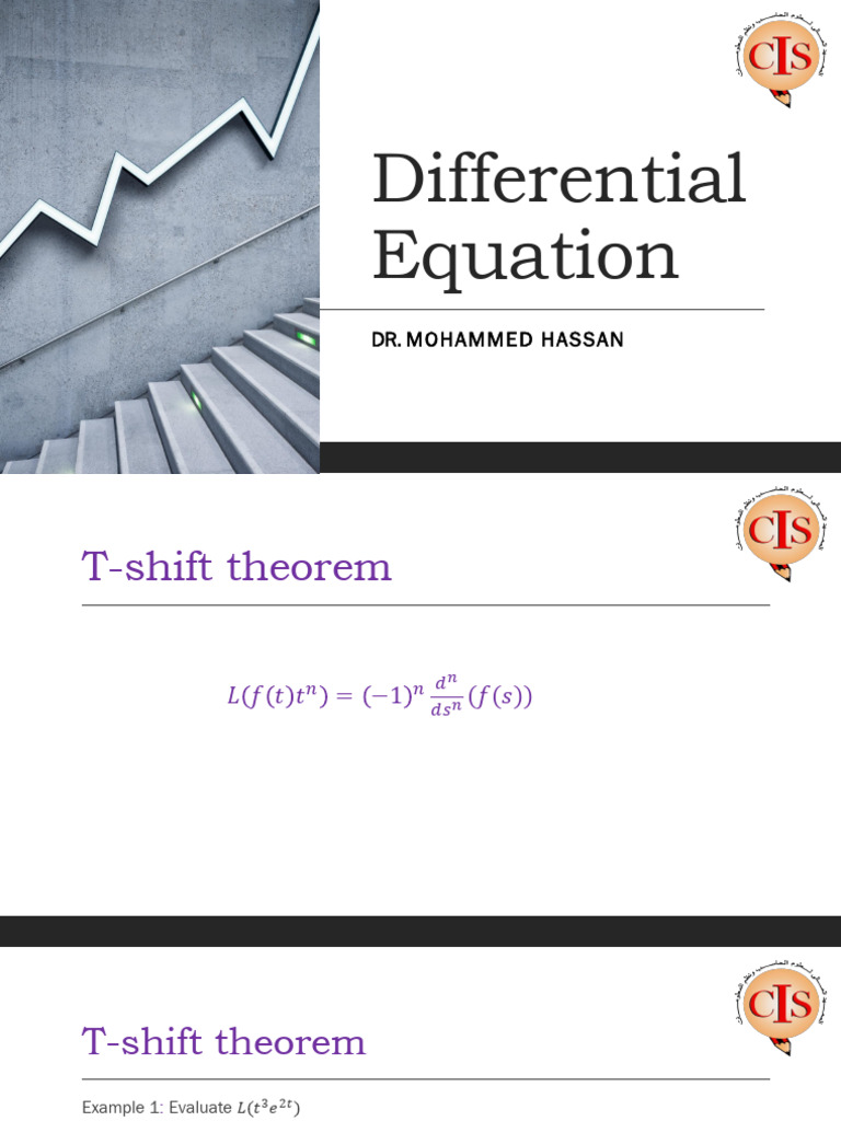 T-Shift Theorem in Differential Equations | PDF | Calculus ...
