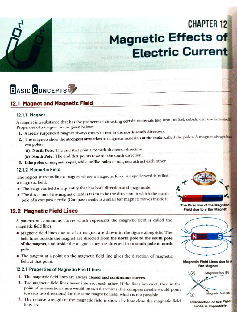 Magnetic Effect of Electric Current | PDF