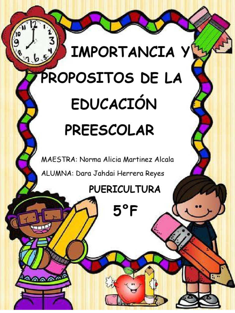 Importancia de la Educación Preescolar | PDF | Educación de la primera ...