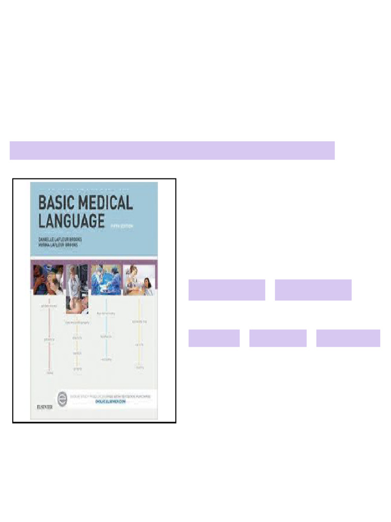 Test Bank for Basic Medical Language 5th Edition by Brooks - test bank ...