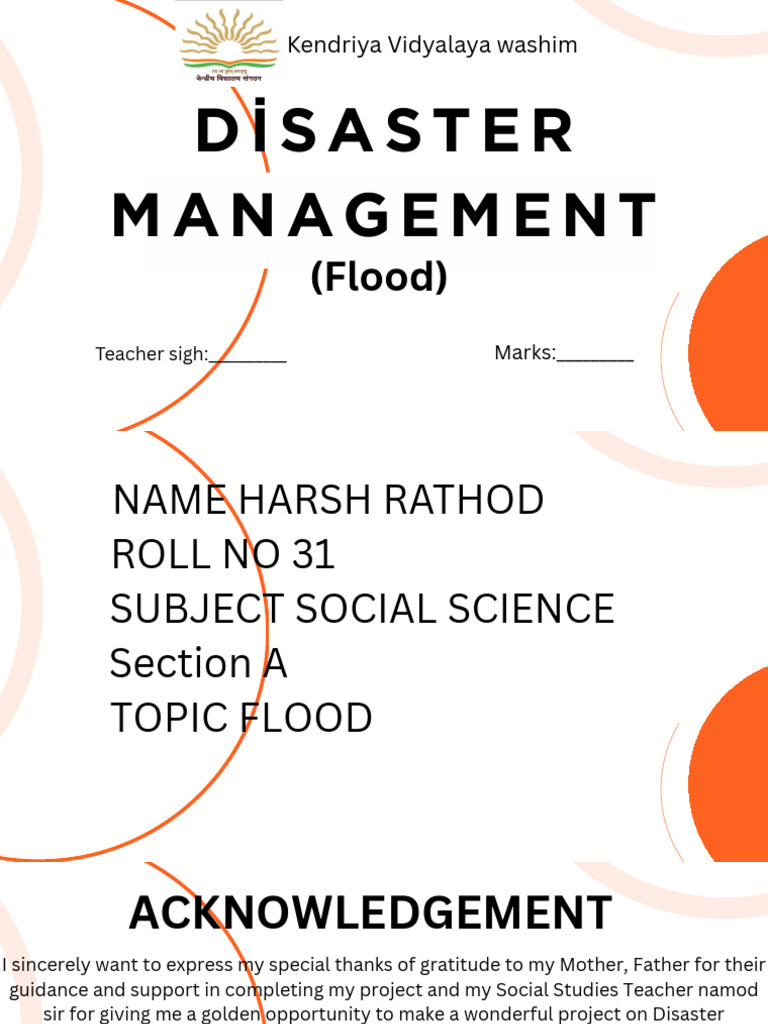 Flood Disaster Management Guide | PDF | Flood | Natural Hazards