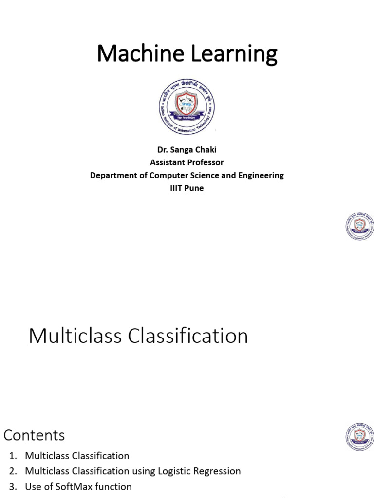 10 Logistic Regression MultiClassClassification | PDF | Statistical ...
