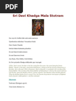 Sri Devi Khadga Mala Stotram