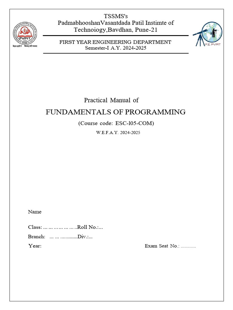 Practical Manual for C Programming | PDF | Momentum | Mass