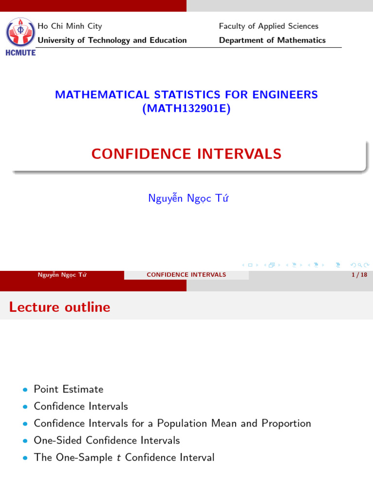 Confidence Intervals in Statistics | PDF | Bias Of An Estimator | Estimator
