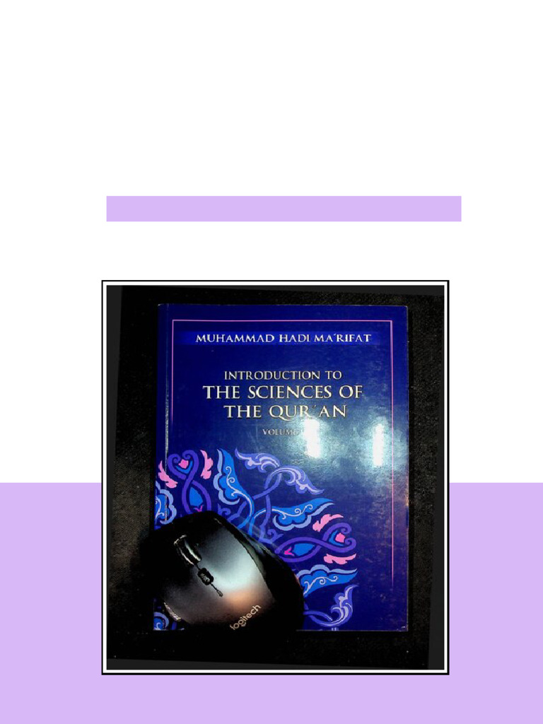 Introduction To The Sciences Of The Quran 1st Edition Muhammad Hadi ...