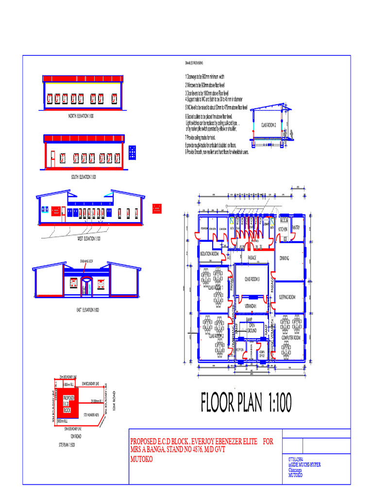 Proposed E.C.D Block in Mutoko | PDF