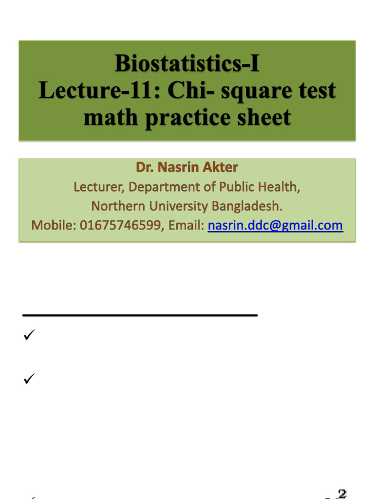 Chi-Square Test Practice Sheet | PDF | Chi Squared Test | Statistics