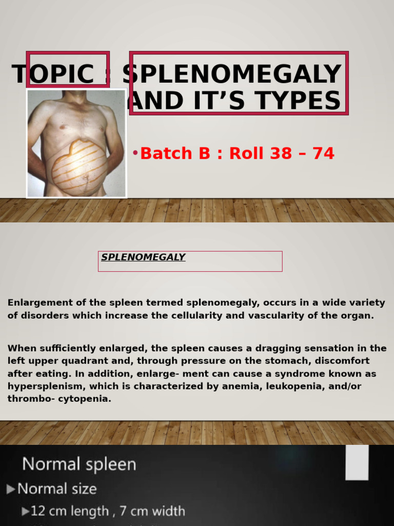Batch B Splenomegaly | PDF