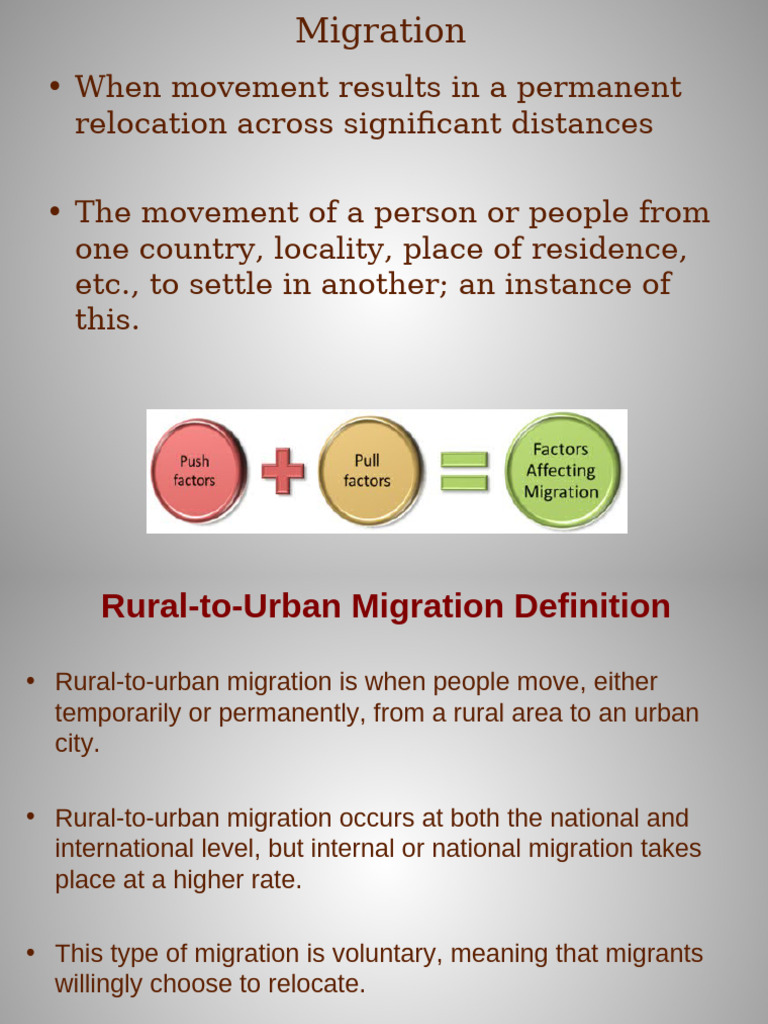 Understanding Rural-to-Urban Migration | PDF | Cost Of Living | Human ...