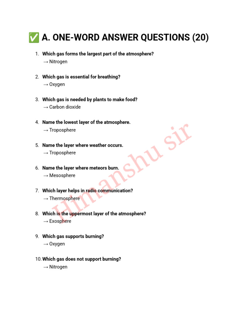 Atmosphere Class 7 (2) (1) | PDF | Atmosphere Of Earth | Atmosphere
