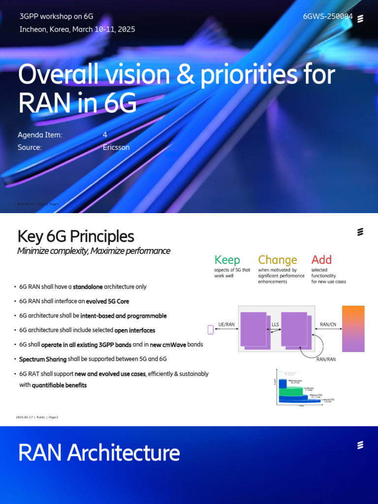 6G RAN Architecture and Principles | PDF | Telecommunications | Mobile ...