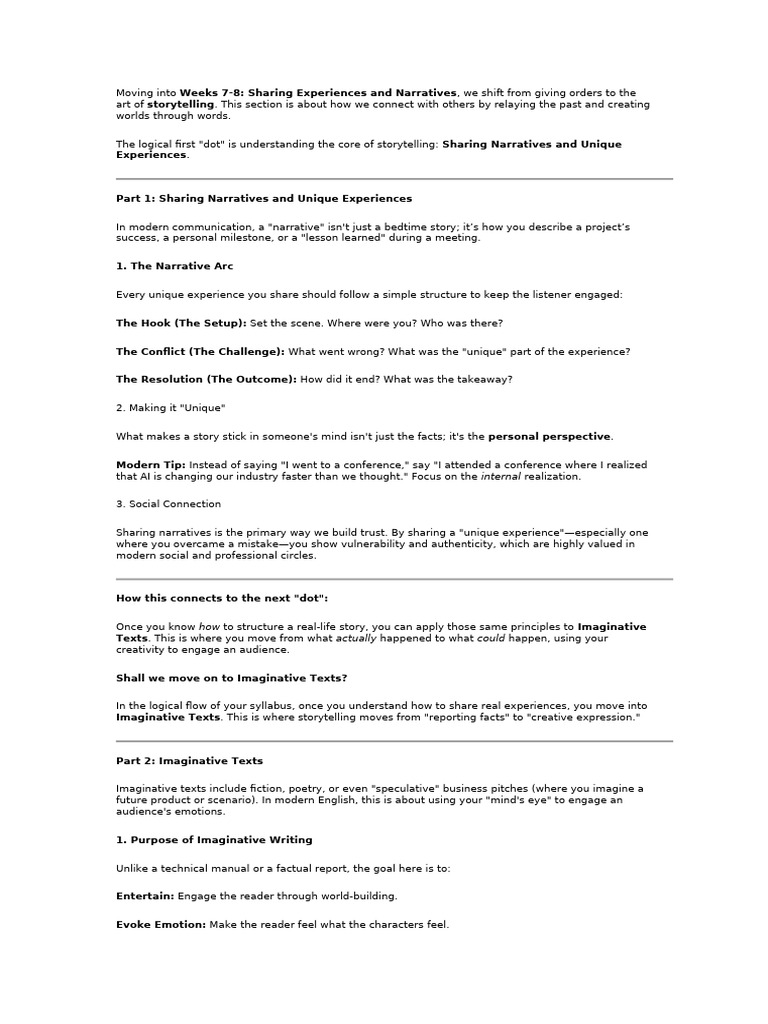 Sharing Rxperiences and Narratives | PDF | Adjective | Narrative