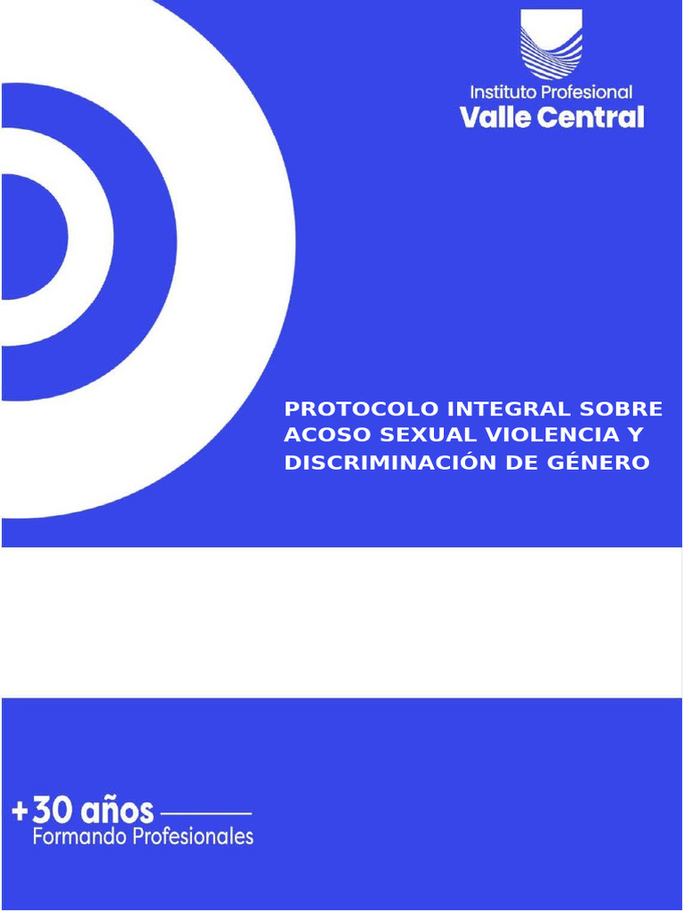 Protocolo contra Acoso y Violencia de Género | PDF | Acoso sexual ...
