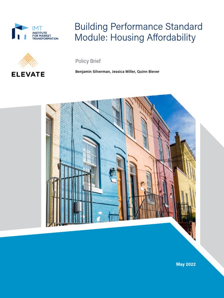 Housing Affordability in Building Standards | PDF | Cost Of Living ...