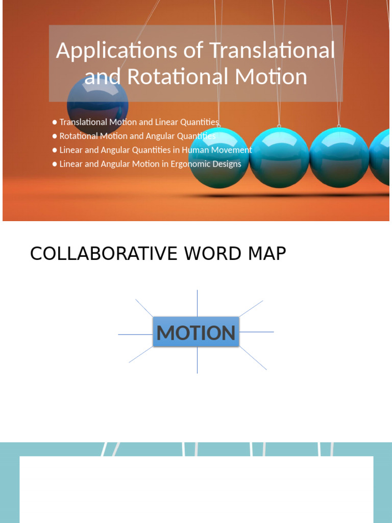 Lesson 2- Motion | PDF | Acceleration | Rotation