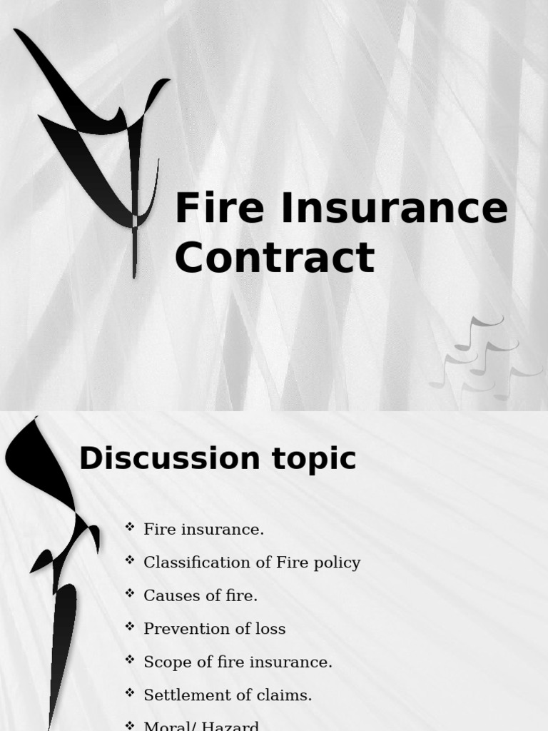 Fire Insurance: Policies and Claims Guide | PDF | Insurance | Indemnity